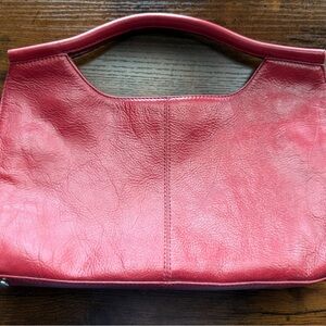 HOBO clutch red leather bag